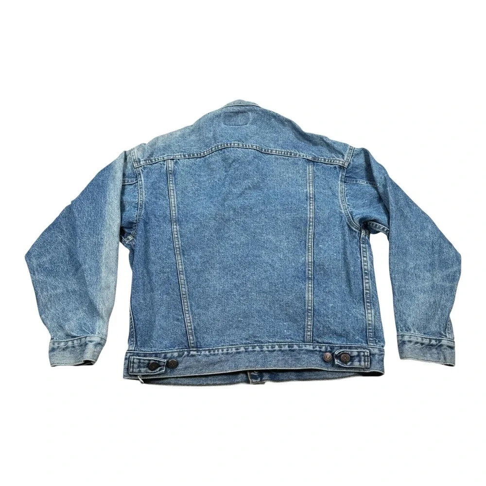 Vintage Levis Blue Denim Trucker Jacket Mens Medium 70507-0218 Made USA 80s